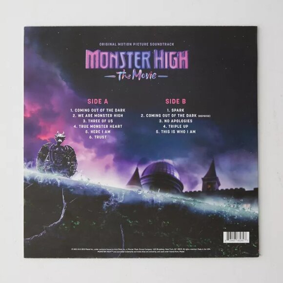 Monster High The Movie LP ~ Exclusive Color Vinyl (Purple) ~ Ltd 2,000 ~ Sealed! - Picture 3 of 3